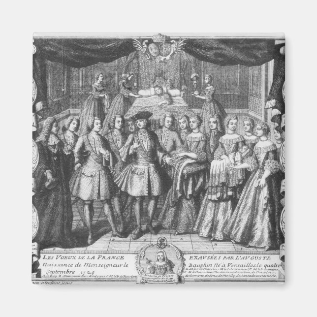 Imán Nacimiento de Luis, Daufino de Francia (Frente)