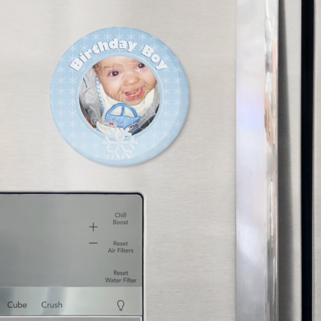 Imán Nacimiento de niño foto invierno Onederland (In situ (nevera))