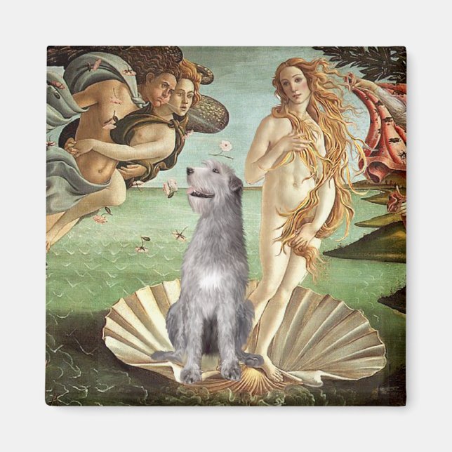 Imán Nacimiento de Venus-Irish Wolfhound #6 (Frente)