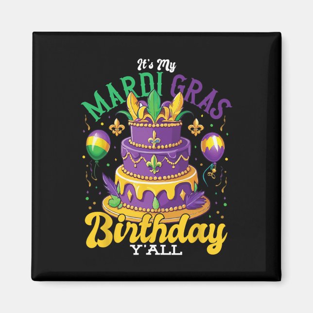 Imán Nacimiento del Mardi Gras (Frente)