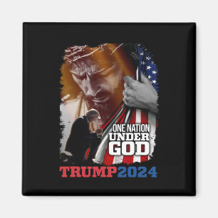Imán Nación bajo Dios Presidente Trump 2024 América Chr