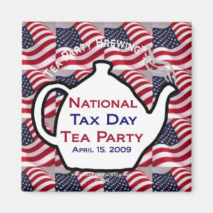 Imán nacional de la fiesta del té del día del