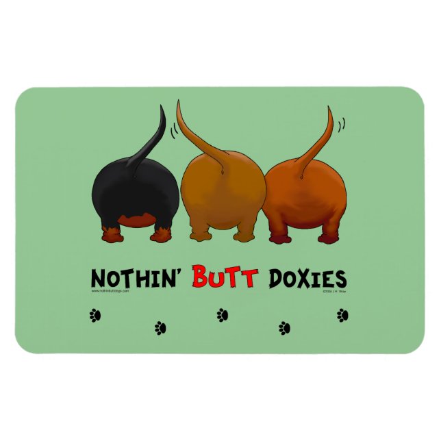 Imán Nada de Butt Doxies (Horizontal)