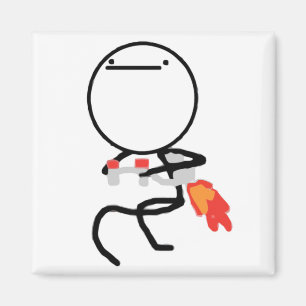 Imán Nada Que Hacer Aquí Rage Face Meme