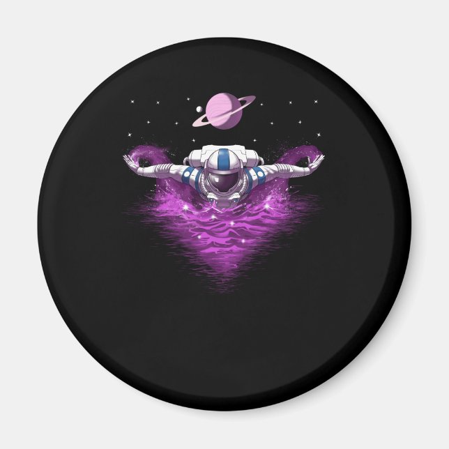 Imán Nadador astronauta espacial (Frente)