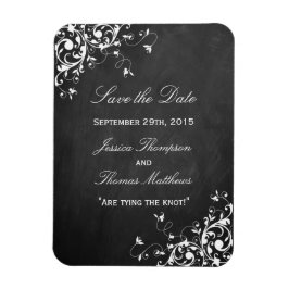 Imán Nadadores Blancos En La Boda De Chalkboard Ahorrar