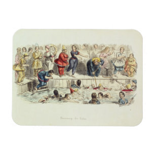 Imán Nadando para las señoras, 1844 (litho)