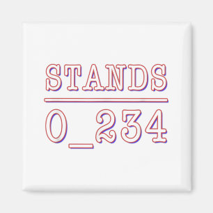 Imán Nadie en Stands - Funny Math Chiste Math Pun T-S