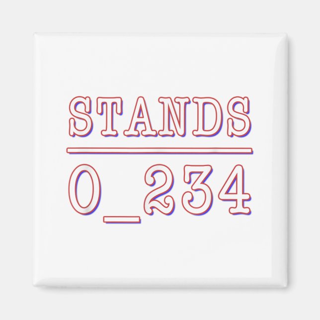 Imán Nadie en Stands - Funny Math Chiste Math Pun T-S (Frente)