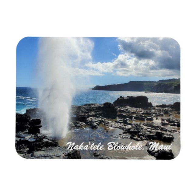 Imán Nakalele Blowhole Scenic Maui (Horizontal)