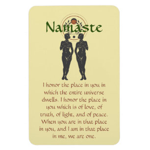 Imán Namaste & Astra Feminine Word Art