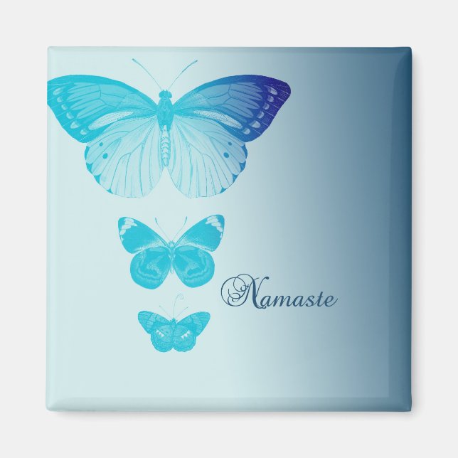 Imán Namaste Butterflies (Frente)