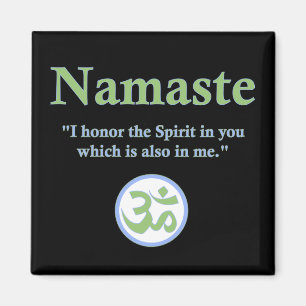 Imán Namaste - con cita y símbolo de OM