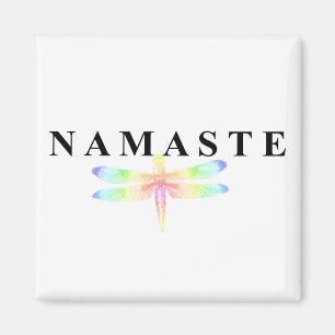 Imán Namaste Dragonfly Square