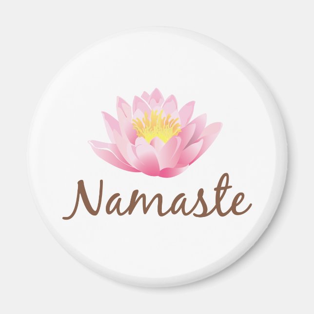 Imán Namaste Lotus Flower Yoga (Frente)