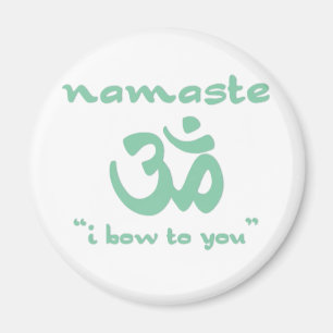 Imán Namaste - Me inclino ante ti (en verde)