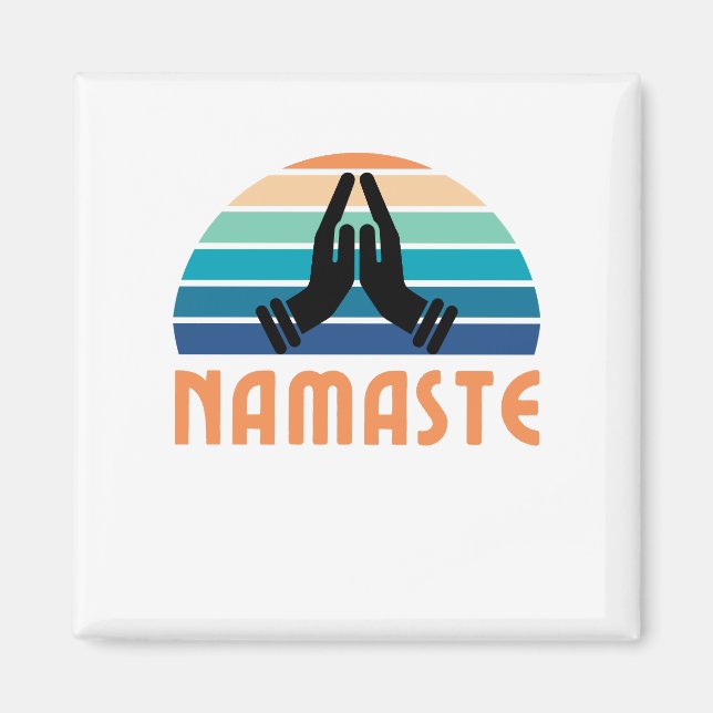 Imán Namaste: Vibes pacíficas (Frente)