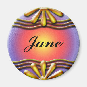 Imán Nameplate Amarillo