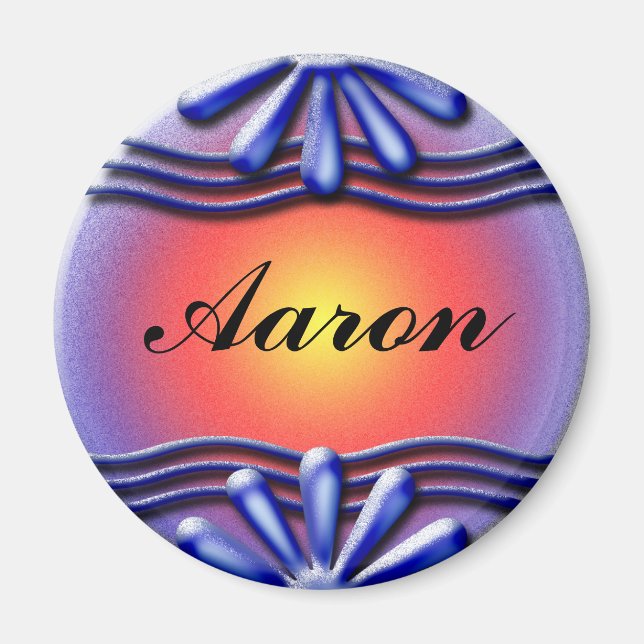 Imán Nameplate Blue (Frente)