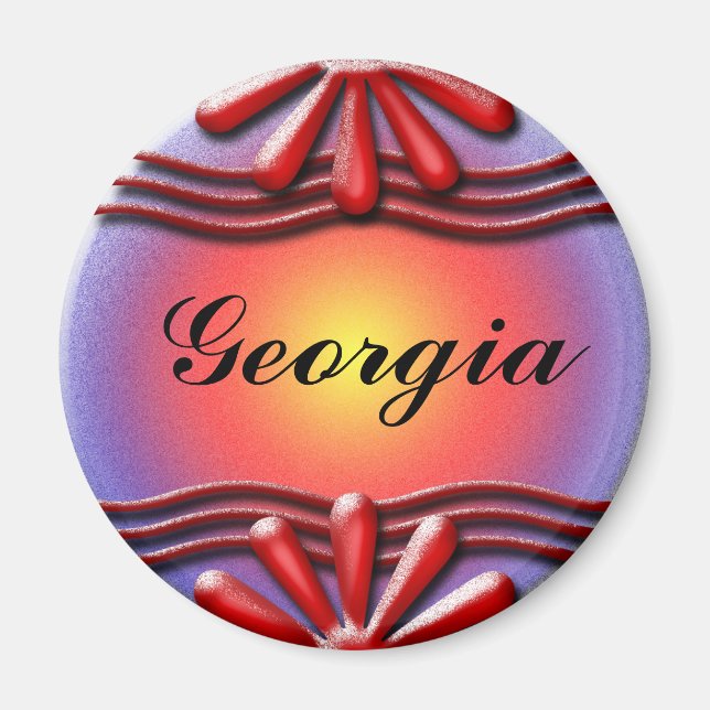 Imán Nameplate Red (Frente)