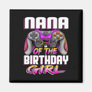 Imán Nana Del Juego De Videojuegos De Gamer Chica Birth