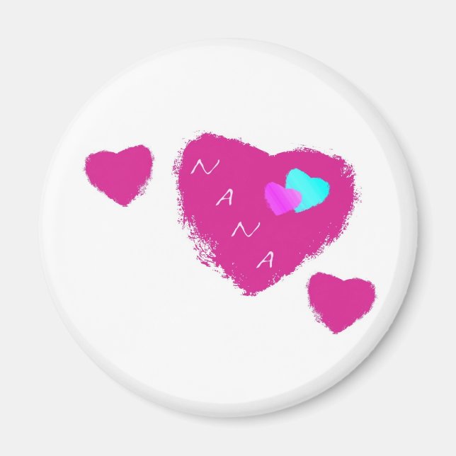 Imán Nana Hearts (Frente)