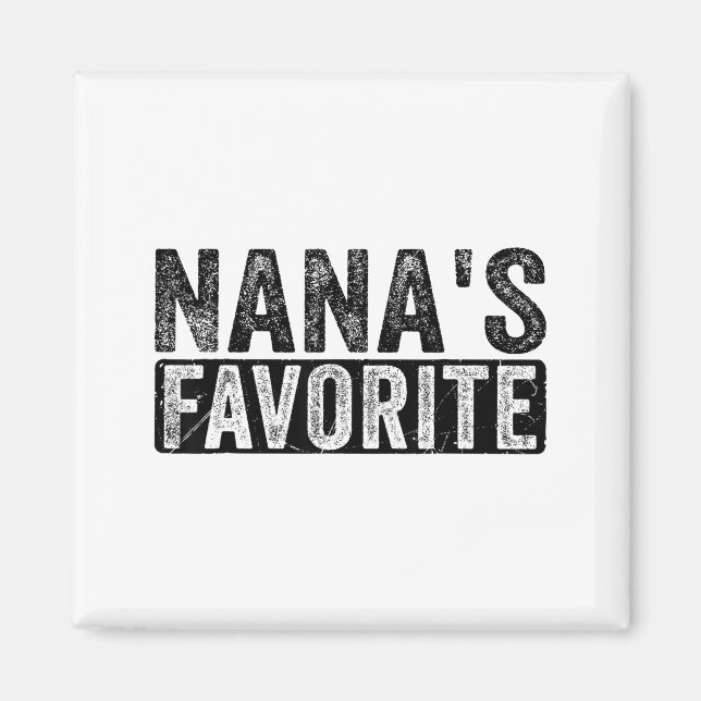 Imán Nana’s Favorite Cute Family Granhild Quote Proud G (Frente)