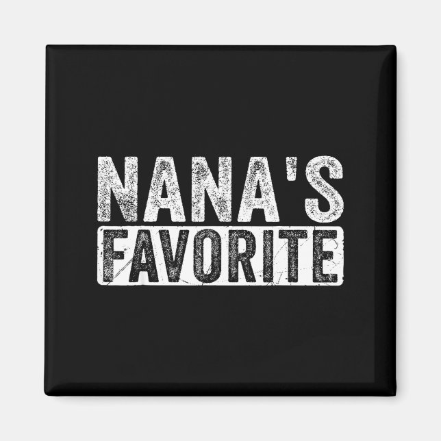 Imán Nana’s Favorite Cute Family Granhild Quote Proud G (Frente)