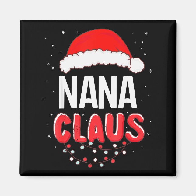 Imán Nana Santa Claus Christmas Matching Costume  (Frente)