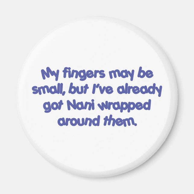 Imán Nani's envuelto (azul) (Frente)