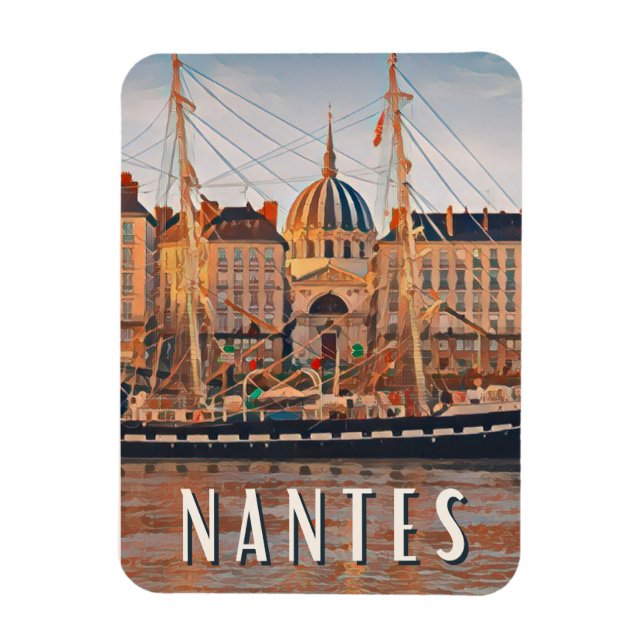 Imán Nantes Photo Vintage (Vertical)
