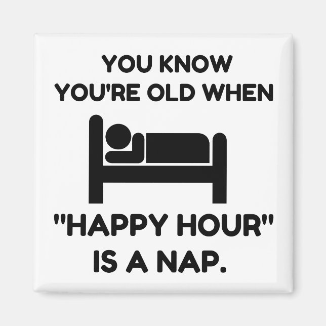 Imán Napa de la Hora Feliz (Frente)