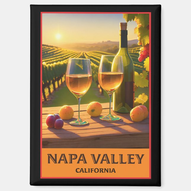 Imán Napa Valley California (Anverso)