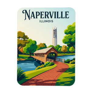 Imán Naperville Riverwalk EE. UU.
