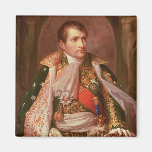 Imán Napoleon Bonaparte (1769-1821), como rey de