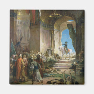 Imán Napoleon Bonaparte en la mezquita magnífica en El