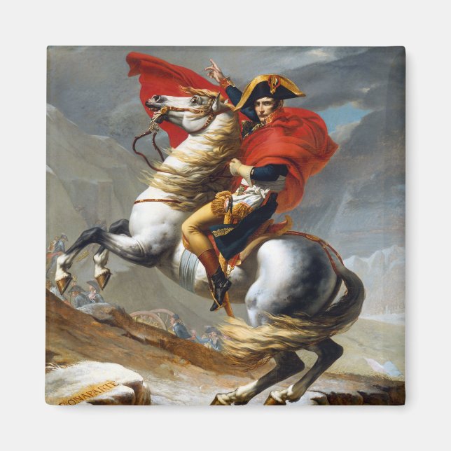 Imán Napoleón Bonaparte Pintura de Jacques-Louis David (Frente)