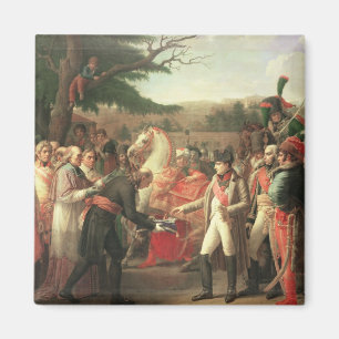 Imán Napoleon Bonaparte que recibe las llaves