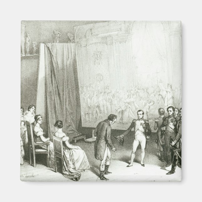 Imán Napoleón I Visitando el estudio de David (Frente)