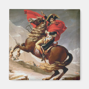 Imán Napoleon que cruza las montañas, c.1800 (aceite e