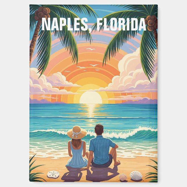 Imán Nápoles Florida Travel (Anverso)
