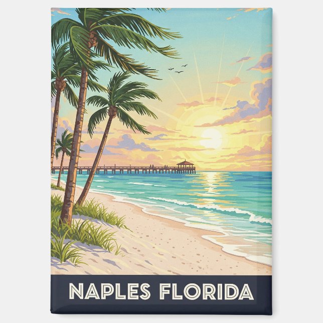 Imán Nápoles Florida Travel (Anverso)