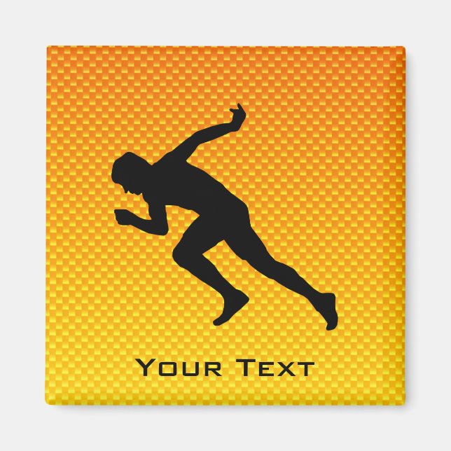 Imán Naranja amarillo en ejecución (Frente)