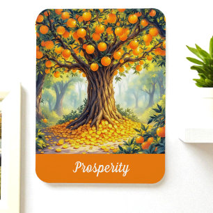 Imán Naranja árbol de la naturaleza riqueza abundancia 