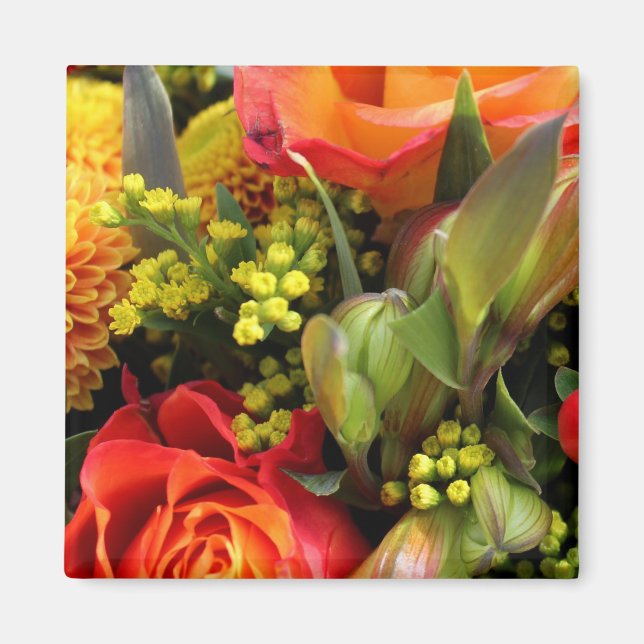 Imán Naranja Bouquet (Frente)