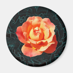 Imán Naranja brillante rosa