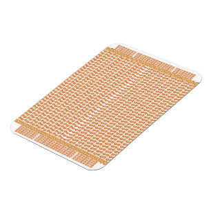 Imán Naranja cautivador y fondo de cuadrados blancos