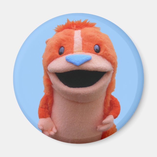 Imán Naranja Chipmunk Magnet (Frente)