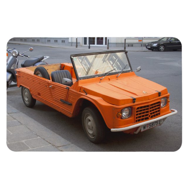 Imán Naranja Citroen Mehari (Horizontal)