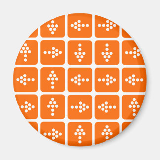 Imán NARANJA cuadrado de flecha LED